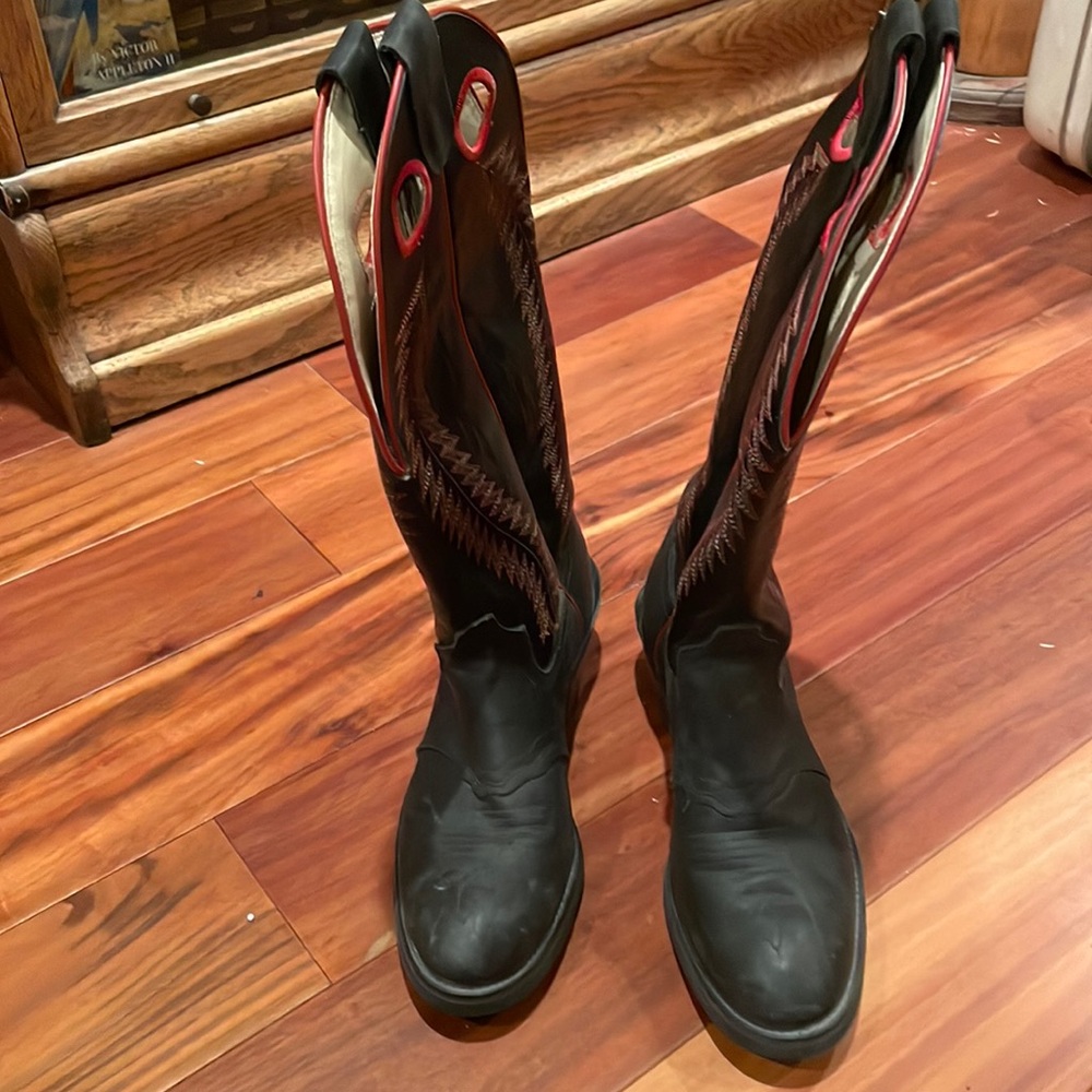 TEXAS LEATHER COWBOY BOOTS